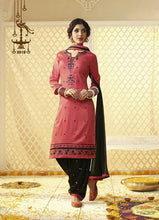 Load image into Gallery viewer, Dark Peach Kurta With Black Patiala Salwar Set