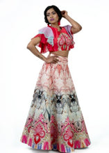 Load image into Gallery viewer, Digital Raw Silk Print Lehenga