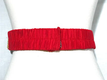 Load image into Gallery viewer, Red Color Kasu Work Raw Silk Waist Belt