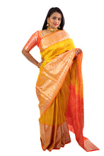Load image into Gallery viewer, Mustard Yellow and Orange combo Venkatgiri Sil