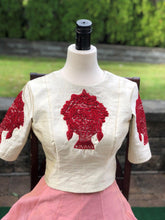 Load image into Gallery viewer, Blush pink Lehenga with cream embroidery work blouse