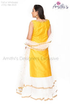 Load image into Gallery viewer, Yellow and white combo Lehenga Set by Architha