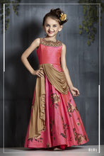 Load image into Gallery viewer, PINK LONG FROCK GIRLS
