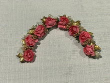 Load image into Gallery viewer, Pink Roses Hair Vine Accessory For Bun or Loose Hair