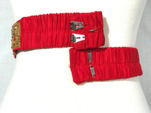Load image into Gallery viewer, Red Color Kasu Work Raw Silk Waist Belt