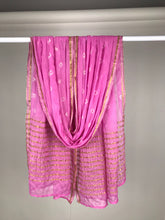 Load image into Gallery viewer, Pink Bandhini Dupatta