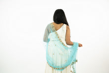 Load image into Gallery viewer, White Color Heavy Sequence Work One Shoulder Lehenga Croptop Set