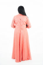 Load image into Gallery viewer, Peach Color Nakki Work Long Dress