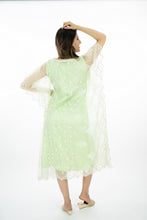 Load image into Gallery viewer, Light Green Embroidery Work Kaftan