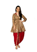 Load image into Gallery viewer, Stunning Red & Mustard Patiala Suit