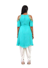 Load image into Gallery viewer, Punjabi Style Blue Patiyala Suit