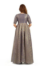 Load image into Gallery viewer, High-Low Blue Check Dress