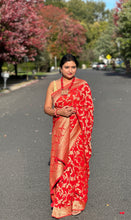 Load image into Gallery viewer, Red Georgette Saree

