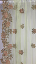 Load and play video in Gallery viewer, Light green Zardosi work net dupatta
