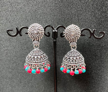 Load image into Gallery viewer, Oxidized Small jhumka Earrings Item 002
