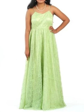 Light Green Cape Dress