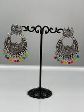 Load image into Gallery viewer, Oxidized Hoop Earrings Item 012

