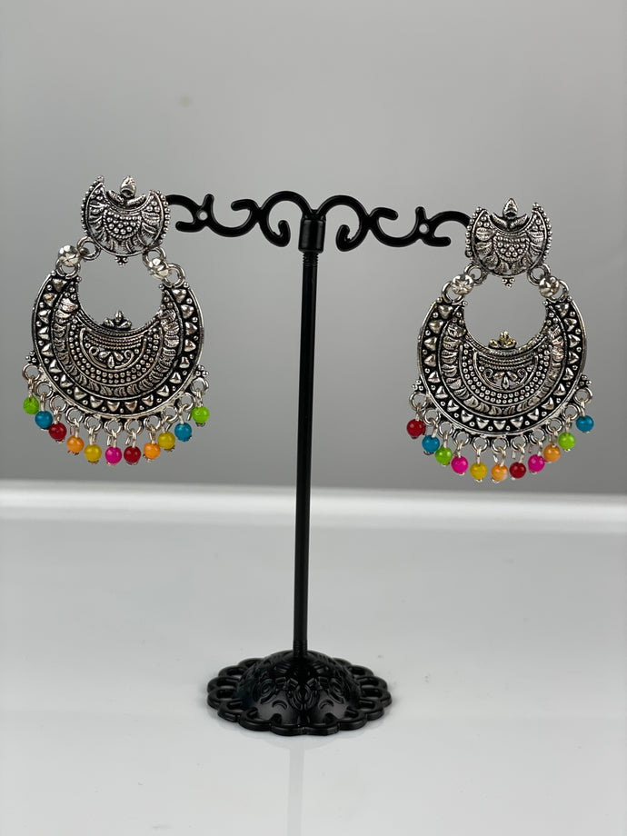 Oxidized Hoop Earrings Item 012