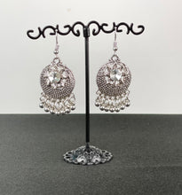 Load image into Gallery viewer, Oxidized Ball Hoop Earrings Item 011
