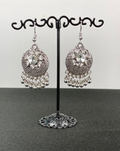 Load image into Gallery viewer, Oxidized Ball Hoop Earrings Item 011
