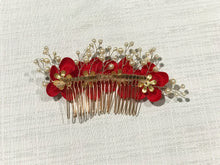 Load image into Gallery viewer, Red Hair Clip for Special Occasions
