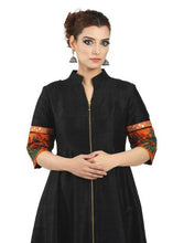 Load image into Gallery viewer, Elegant Black and Red Asymmetrical Long Dress By Monk by Madhu
