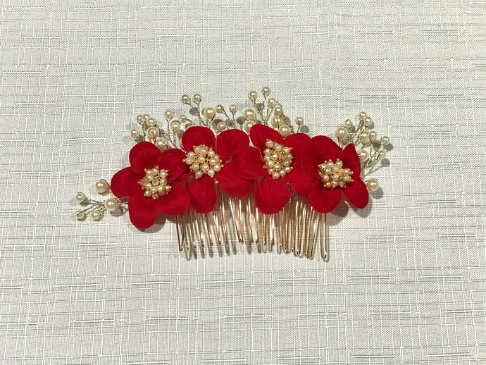 Red Hair Clip for Special Occasions