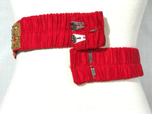 Load image into Gallery viewer, Red Color Kasu Work Raw Silk Waist Belt
