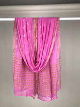 Load image into Gallery viewer, Pink Bandhini  Dupatta
