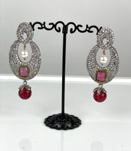 Load image into Gallery viewer, CZ Hoop Earrings  1 Gram 06
