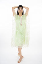 Load image into Gallery viewer, Light Green Embroidery Work Kaftan
