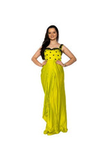 Load image into Gallery viewer, Light Green Soft Silk Maxi Dress
