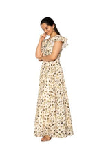 Load image into Gallery viewer, Simple White Floral Maxi Dress
