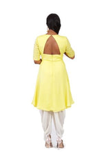 Load image into Gallery viewer, Yellow Shoulder Cut Patiyala Suit
