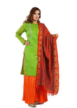 Load image into Gallery viewer, Green Long Kurti with Palazzo and Dupatta
