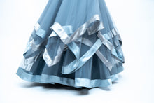 Load image into Gallery viewer, Gray Color Net Layered Long Dress
