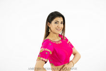 Load image into Gallery viewer, Pink Maggam Work Blouse
