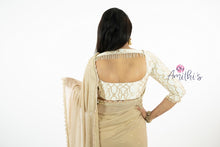 Load image into Gallery viewer, Beige Color Soft Crape &amp; Net Embroidery Saree
