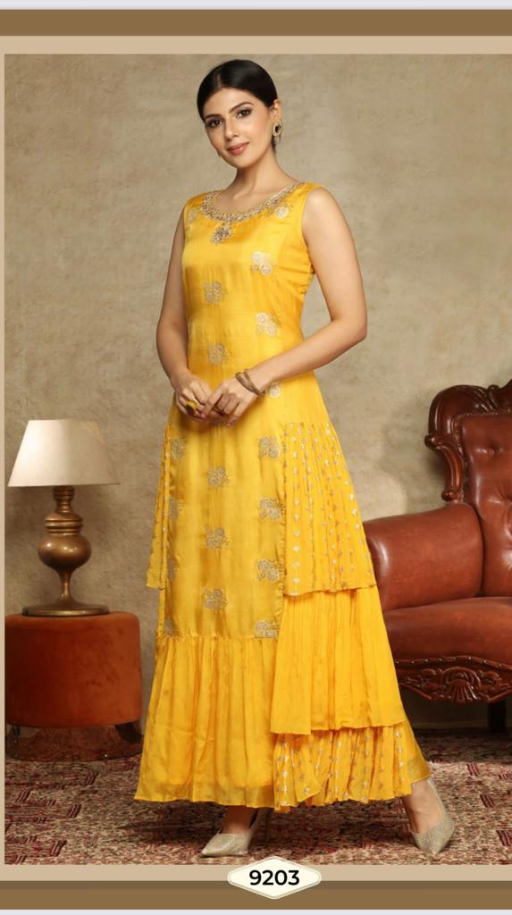 Mustard Yellow Long Maxi Dress  AmithiFashions