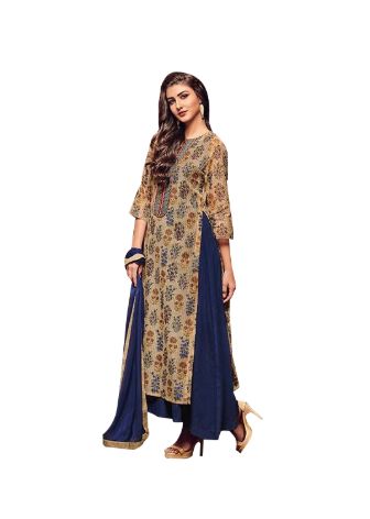 Kora Silk Printed Kurta Set