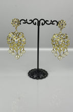 Load and play video in Gallery viewer, 1 Gram Gold Earrings with Kundans  09
